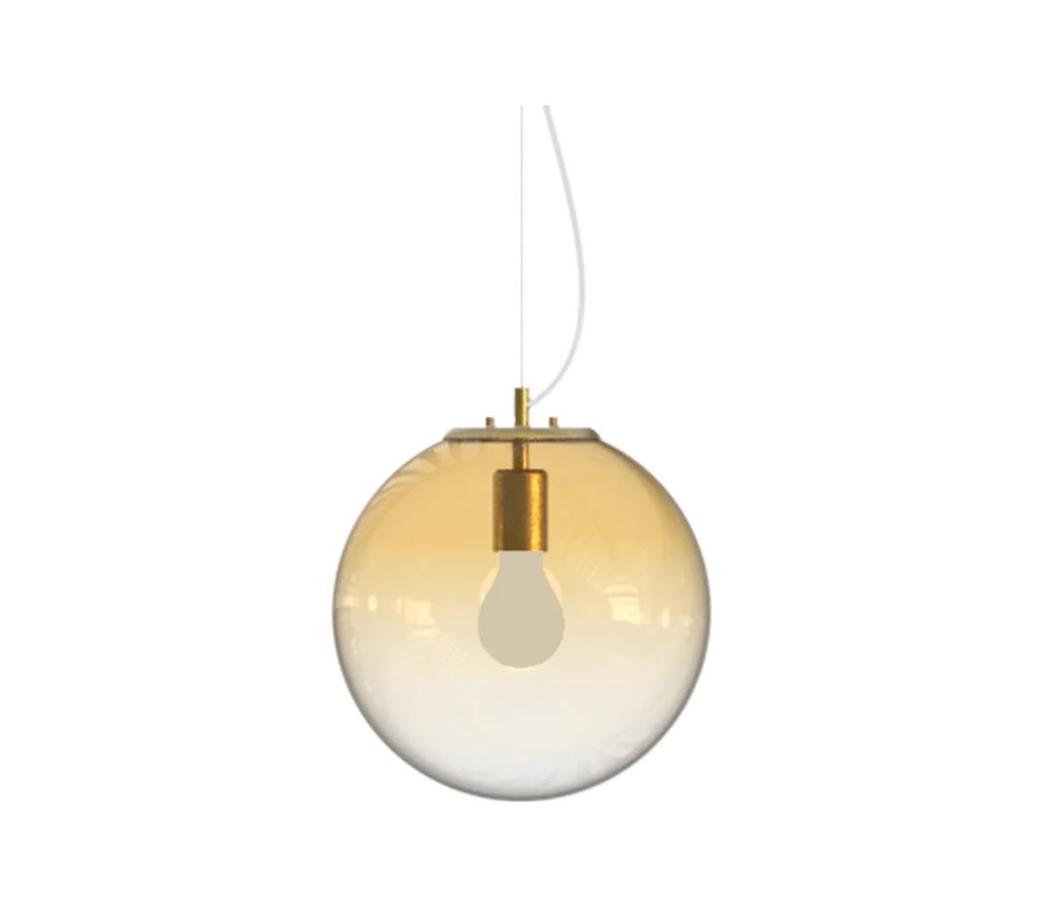 Ideal Lux - Żyrandol na lince MAPA 1xE27/42W/230V śr. 30 cm złoty/dymny