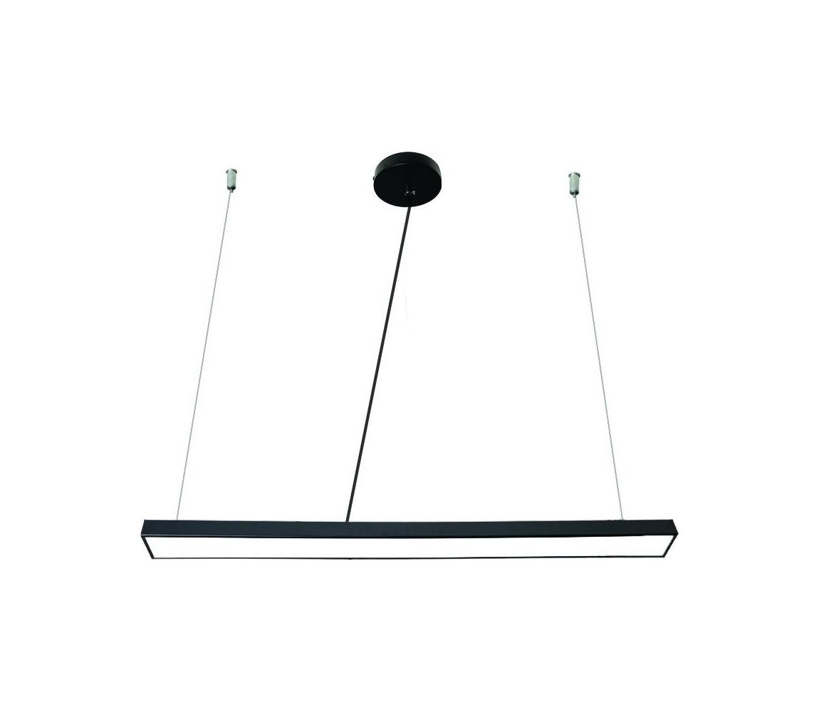 LED Żyrandol na lince LED/32W/230V 4000K śr. 120 cm czarny