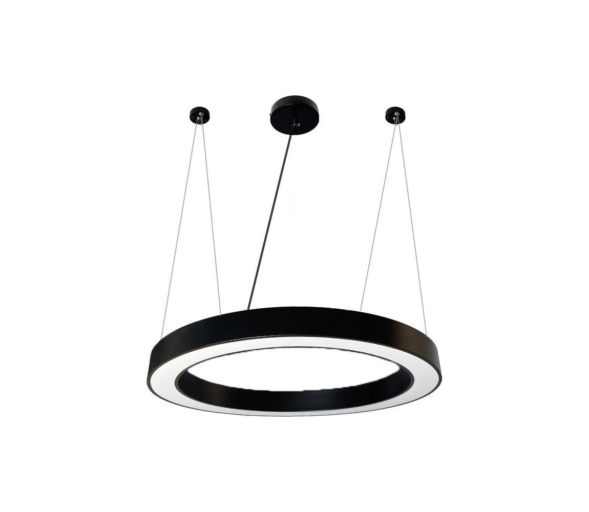 LED Żyrandol na lince LED/50W/230V 4000K śr. 100 cm czarny