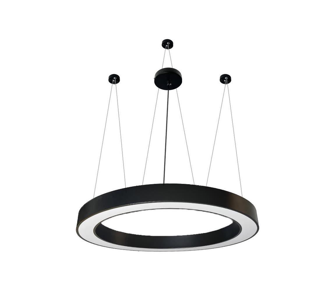 LED Żyrandol na lince LED/60W/230V 4000K śr. 120 cm czarny