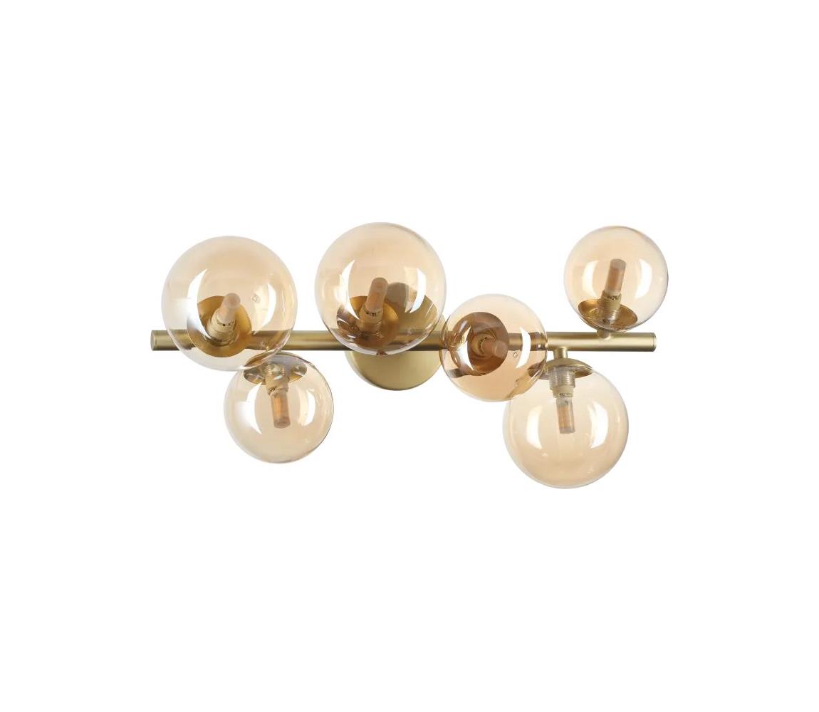 Ideal Lux - LED Żyrandol natynkowy PERLAGE 6xG9/3W/230V złoty/dymny