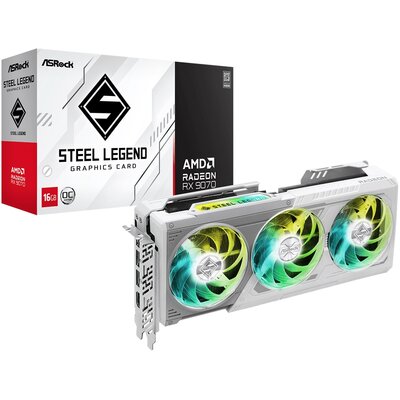 ASROCK Radeon RX 9070 Steel Legend OC 16GB 90-GA5EZZ-00UANF