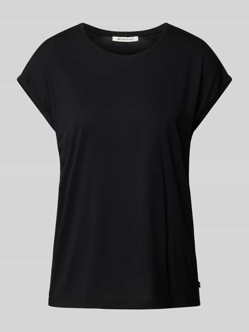 T-shirt o luźnym kroju z lejącej wiskozy