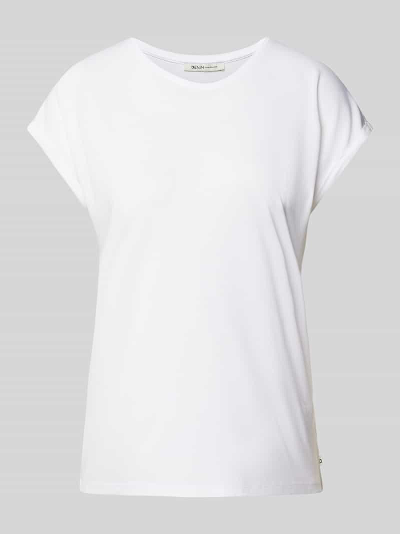 T-shirt o luźnym kroju z lejącej wiskozy