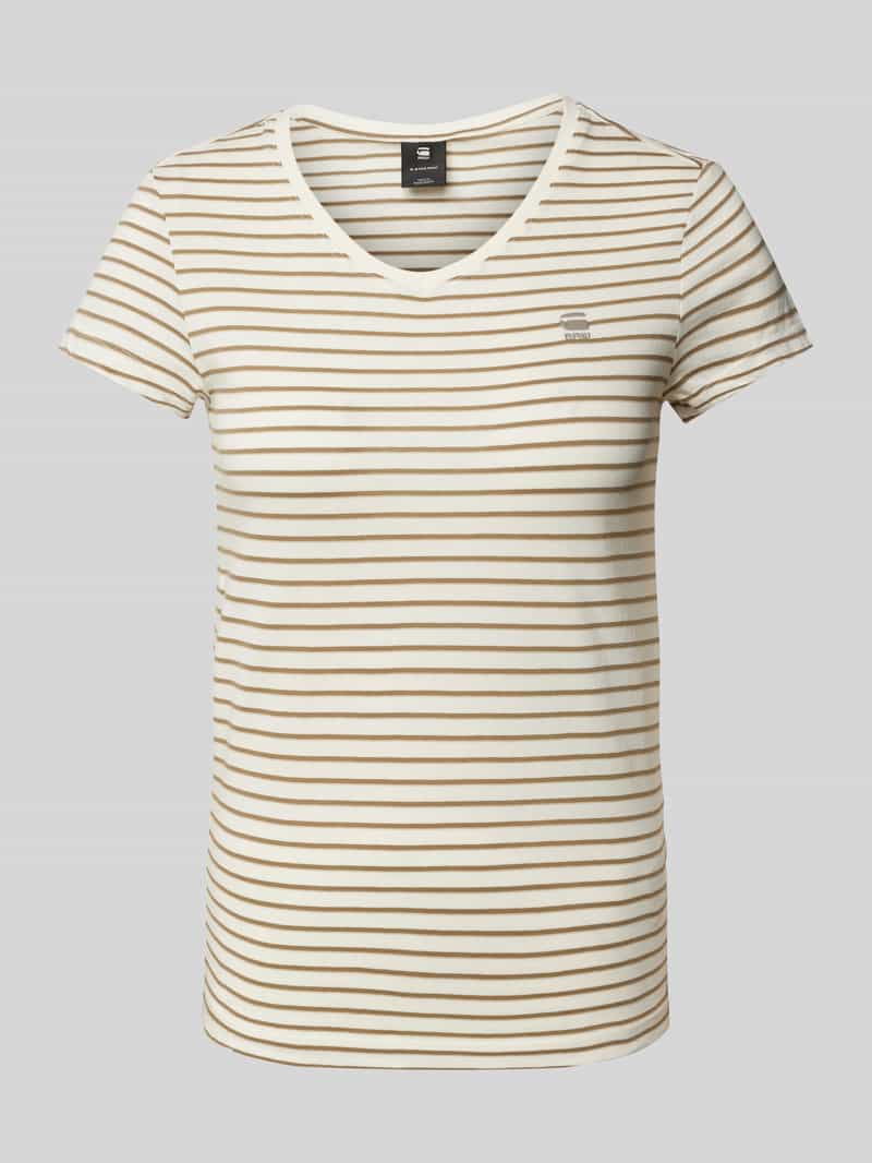 T-shirt z wyhaftowanym logo