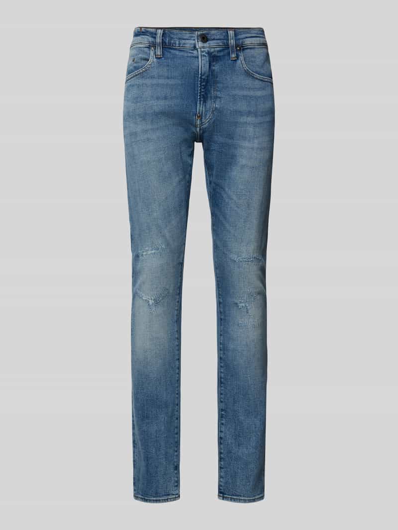 Jeansy o kroju skinny fit z wpuszczanymi kieszeniami
