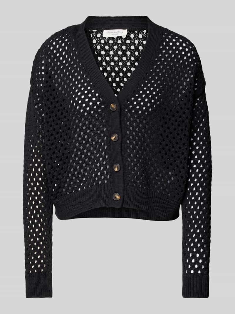 Kardigan z ażurowym wzorem