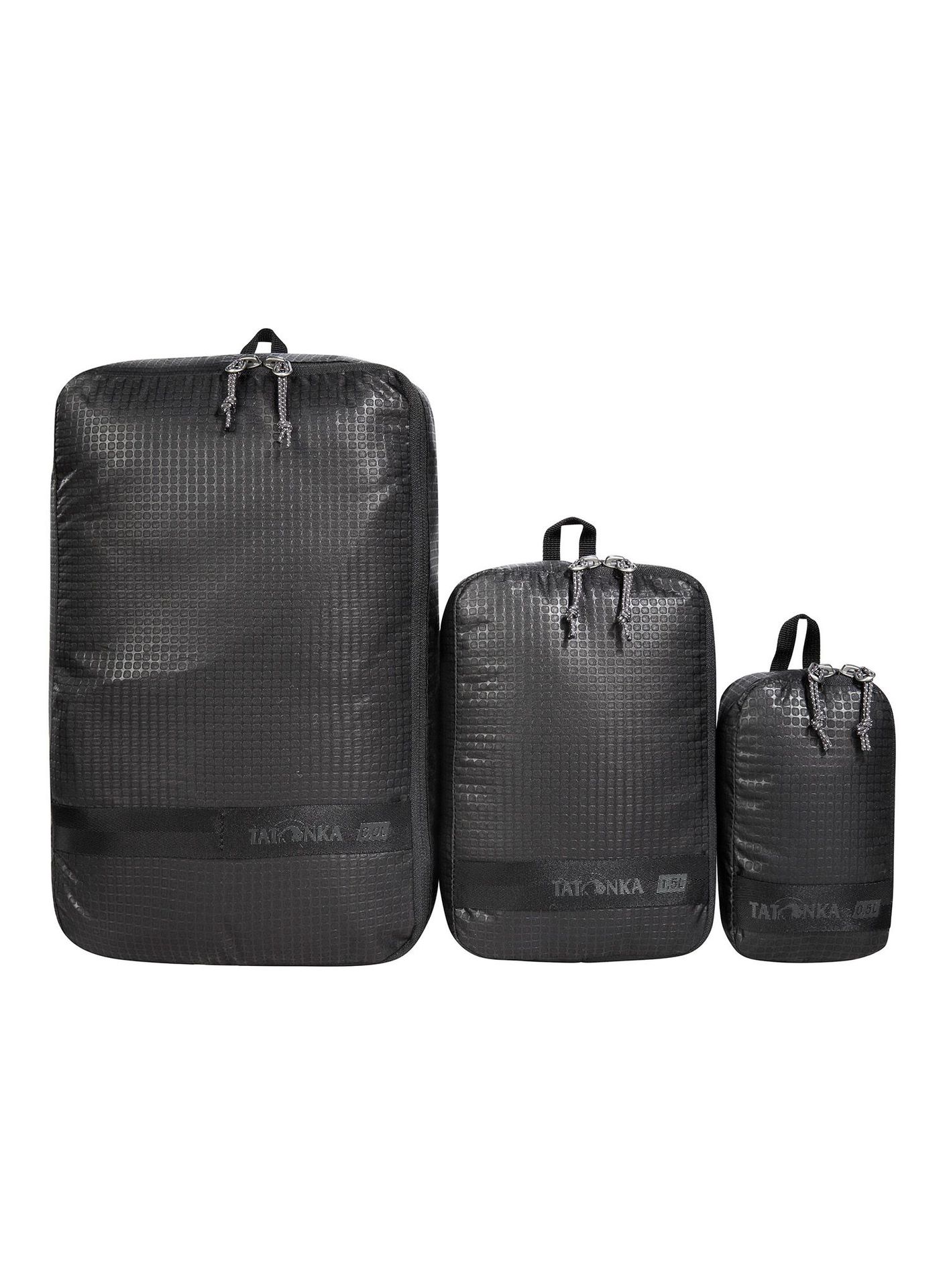 Zestaw organizerów Tatonka Stuffsack Zip Set III - black