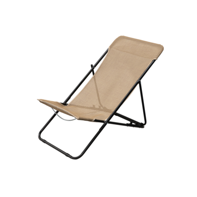 Leżak plażowy brązowy 83,5 x 56 x 88cm