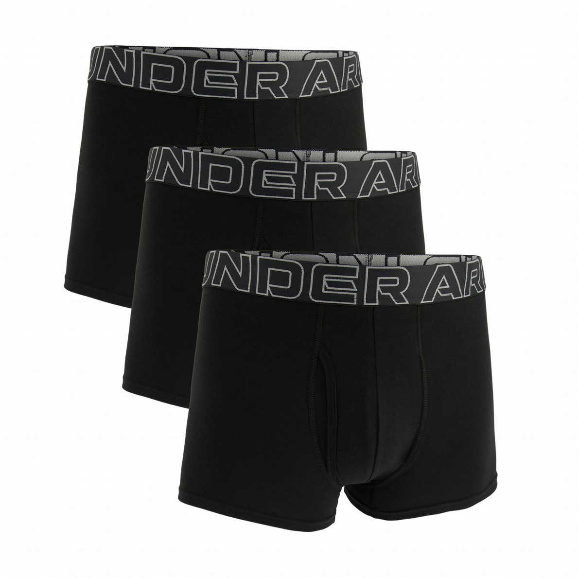 Męskie bokserki Under Armour M UA Perf Cotton 3in Rozmiar: XL / Kolor: czarny/biały