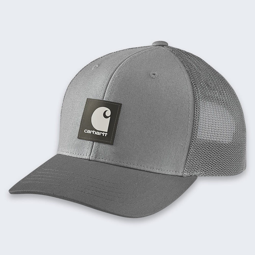 Czapka z daszkiem Carhartt Rugged Flex Twill Mesh-Back Patch Cap szary