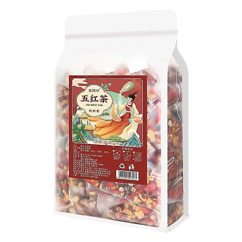 250g (25 torebek)brązowy cukier, jagody goji, czerwone daktyle, orzeszki ziemne i czerwona fasola Teasliming, zdrowa, przeciwstarzeniowa herbata 50...