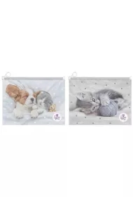 Teczka A4 na suwak The Sweet Pets mix