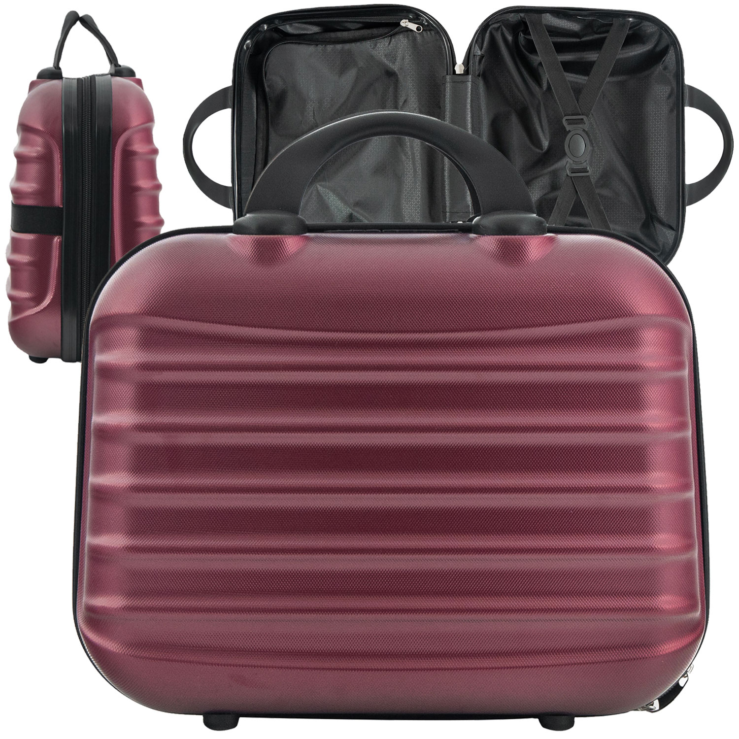 Kuferek podróżny Artnico 11l 32x26x16cm burgundowy