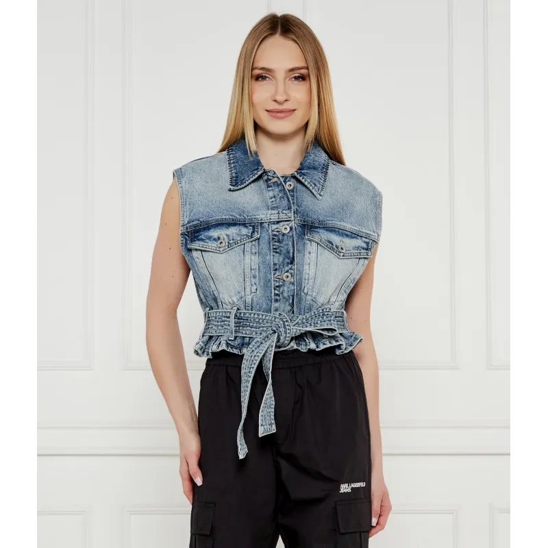 Hugo Blue Jeansowa kamizelka Garmonia_B Regular Fit