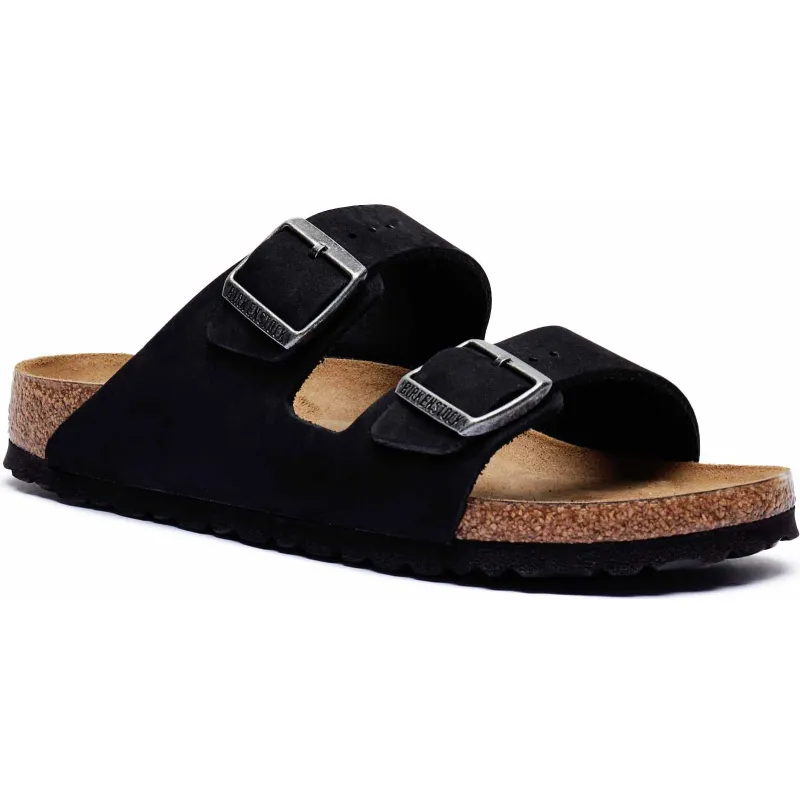 Birkenstock Skórzane klapki Arizona | narrow fit soft footbed