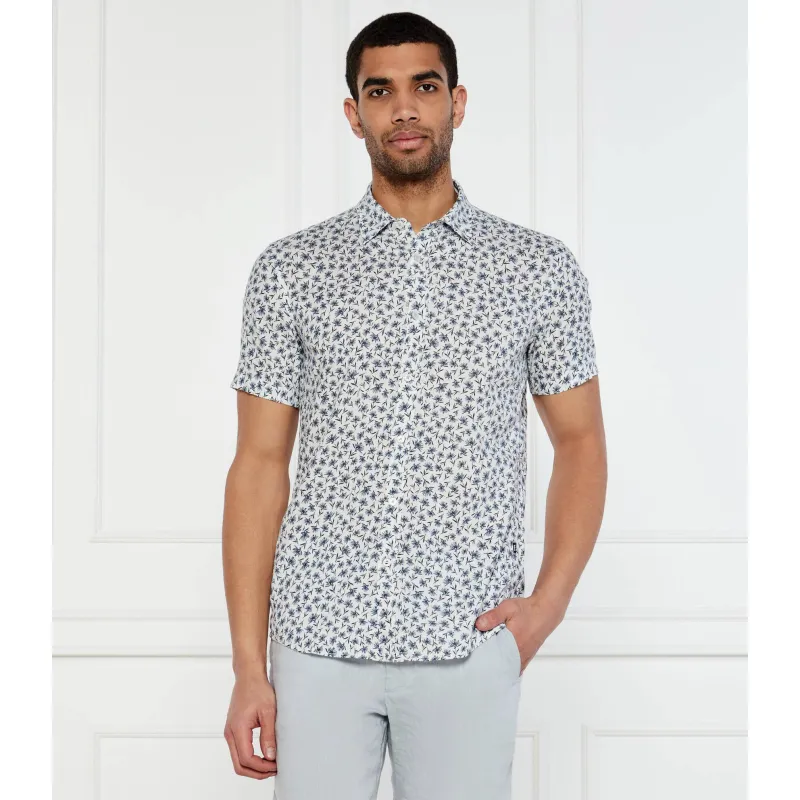BOSS BLACK Lniana koszula C-ROAN-ken-SH-C1-251 Slim Fit stretch