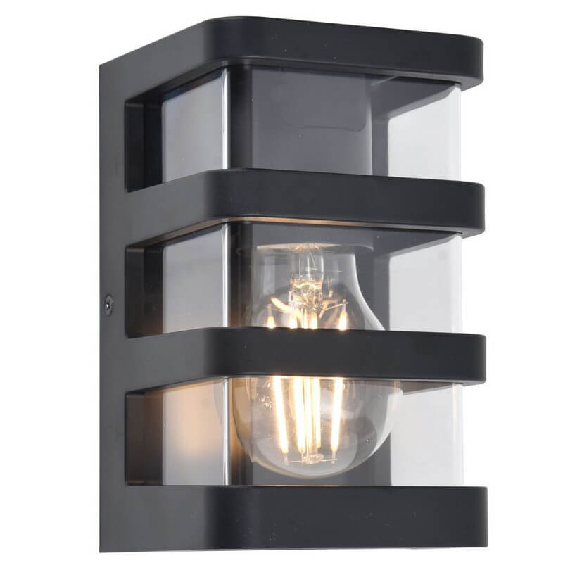 Loftowa lampa ścienna DALTON 5214501330 IP44 przezroczysta czarna