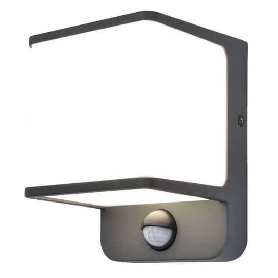 Kwadratowa lampa elewacyjna DOBLO 5197011125 LED 14W 4000K IP54 szara