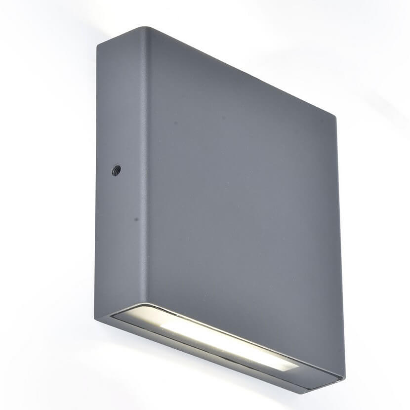 Zewnętrzna lampa na ścianę PILI 5102601125 LED 8,5W 4000K IP54 szara