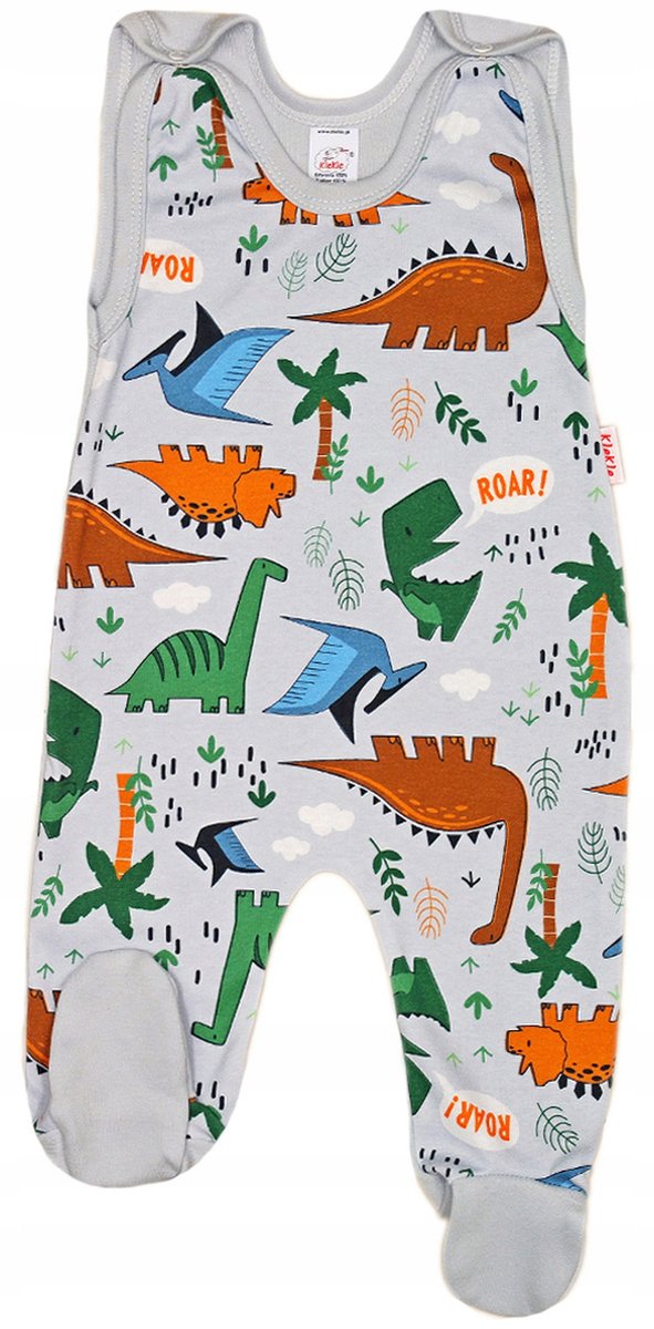 ŚPIOCHY Śpioszki bawełniane DINOZAURY 56 KLEKLE