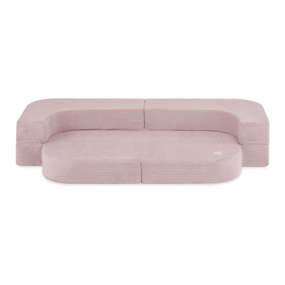 MISIOO Sofa Bed Foldie jasny róż sztruks premium