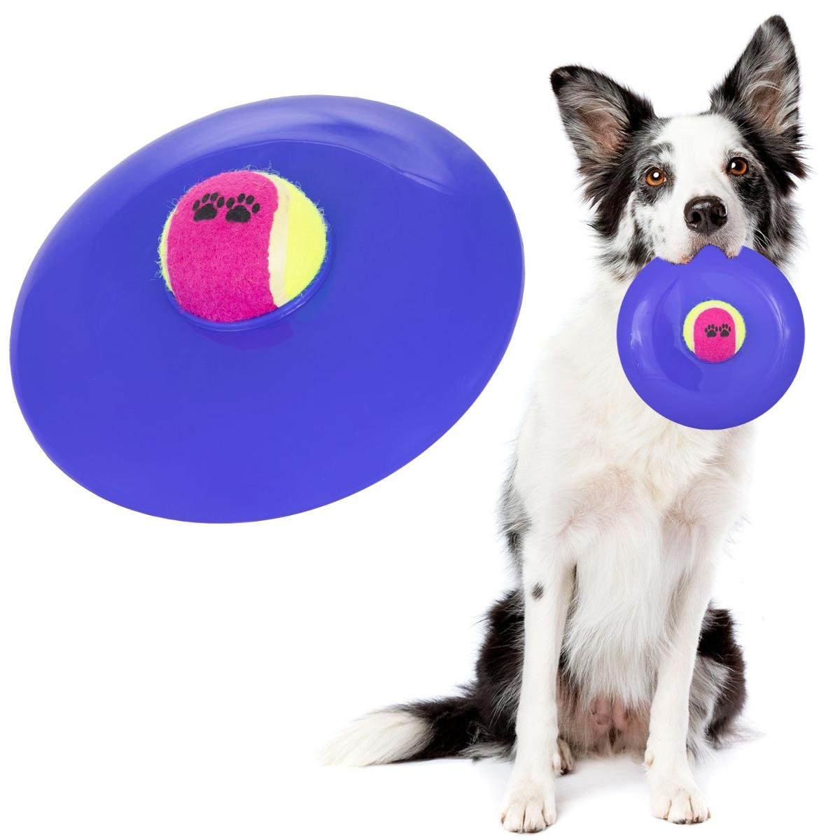 Dysk Do Rzucania Frisbee Dla Psa Zabawka Gumowa Piłka Dla Psa 3 Kolory