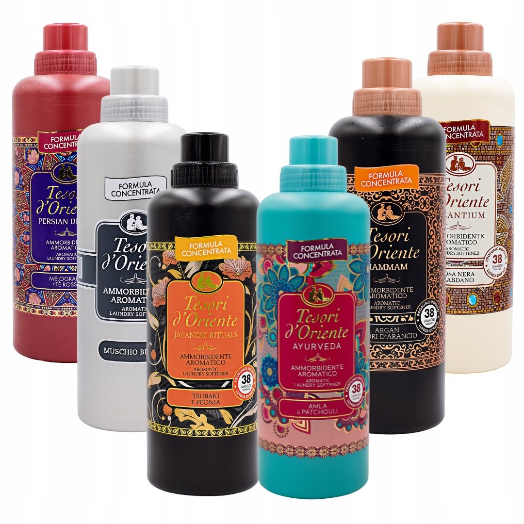 Tesori d'Oriente zestaw 6 włoskich płynów do płukania 760 ml