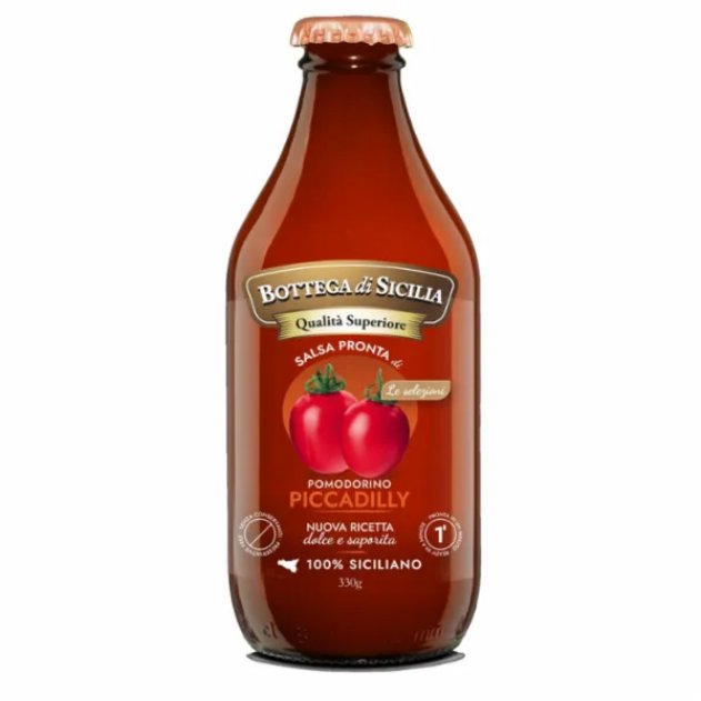 Salsa Pronta di Pomodorino Piccadilly 330g - Bottega di Sicilia
