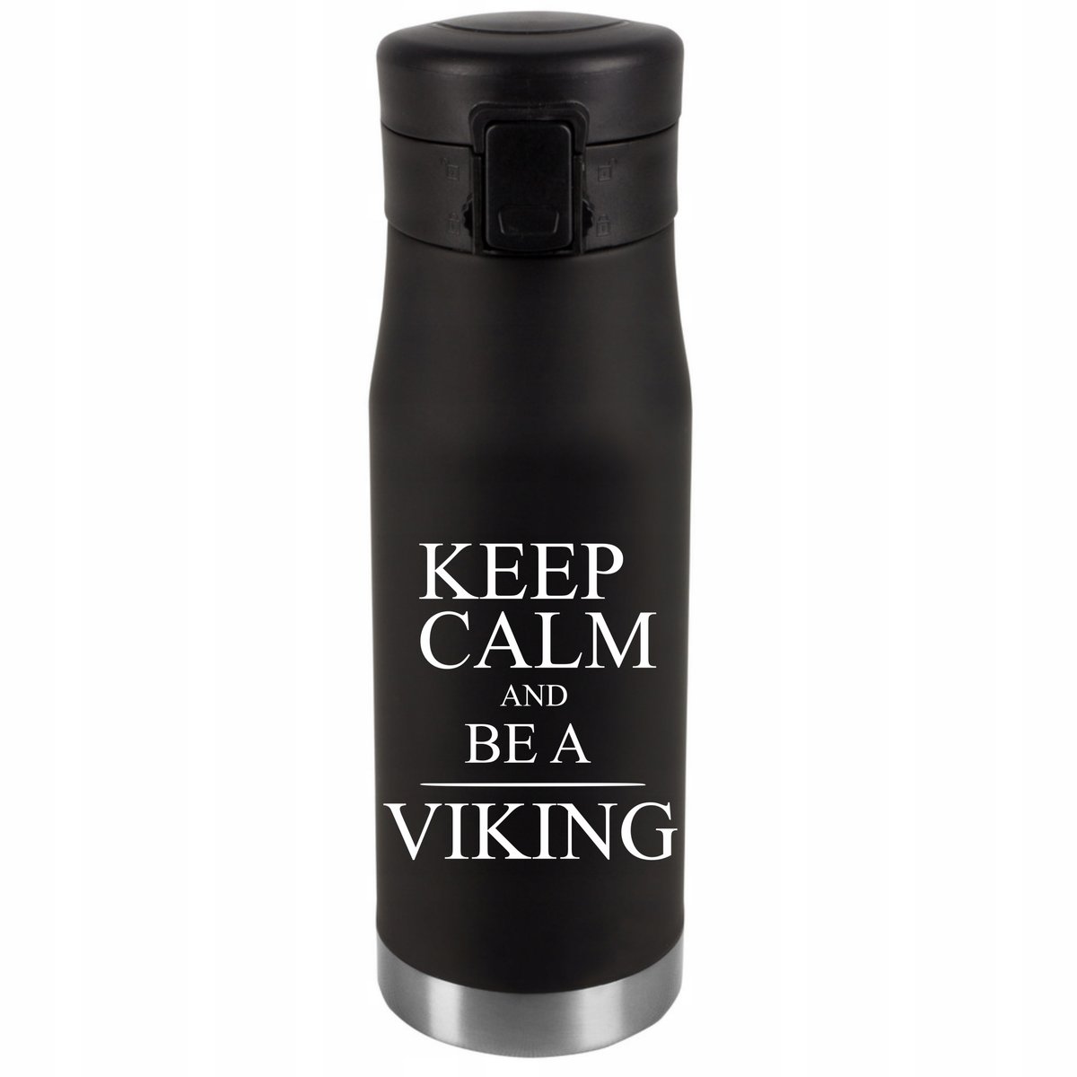 Kubek Termiczny Grawer Prezent Imieniny Urodziny Srebrny KEEP CALM 031