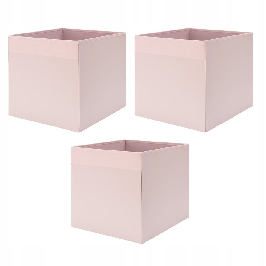 IKEA DRONA DO REGAŁU KALLAX WKŁAD RÓŻOWY 3 SZTUKI