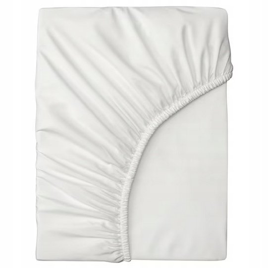IKEA BRUKSVARA Prześcieradło z gumką, biały, 90x200 cm