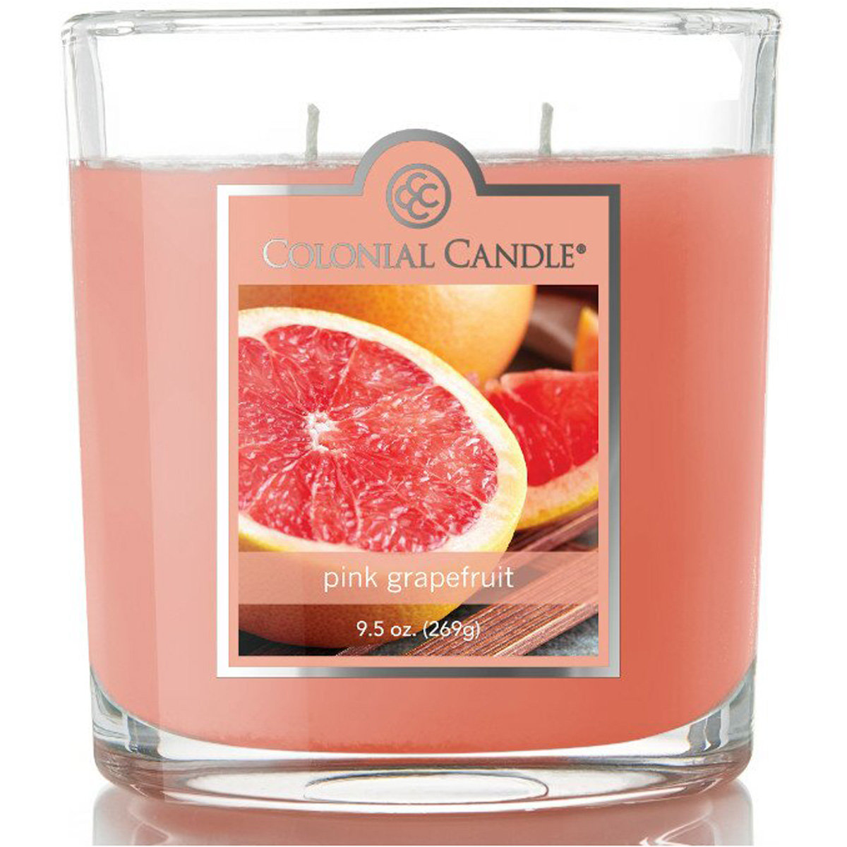 Świeca zapachowa sojowa w szkle 2 knoty Colonial Candle 269 g - Grejpfrut