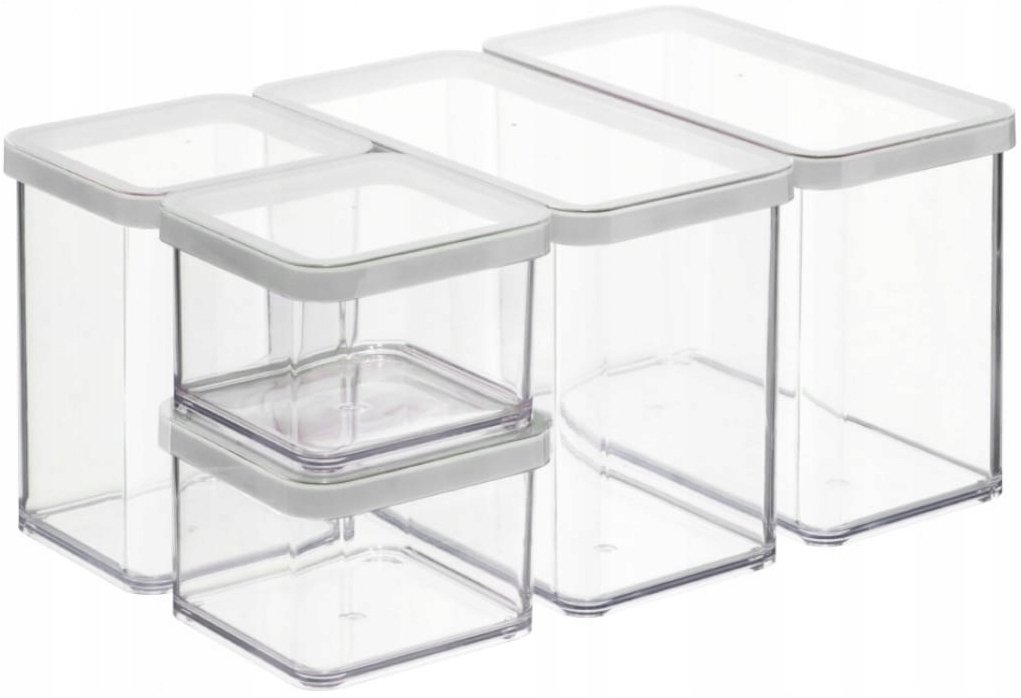 Pojemniki do żywności szczelne do szuflady lodówki na sypkie 8,4l 5el