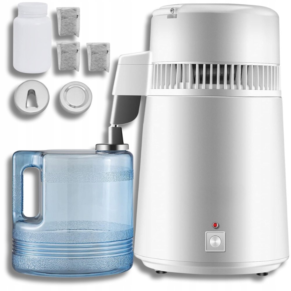 ELEKTRYCZNY DESTYLATOR DO WODY OCZYSZCZACZ WODY POJEMNIK 4L 750W