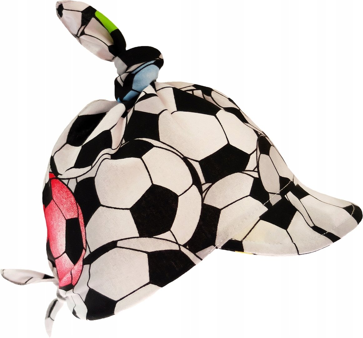 CHUSTKA Z DASZKIEM czapka lato PIŁKI KLEKLE