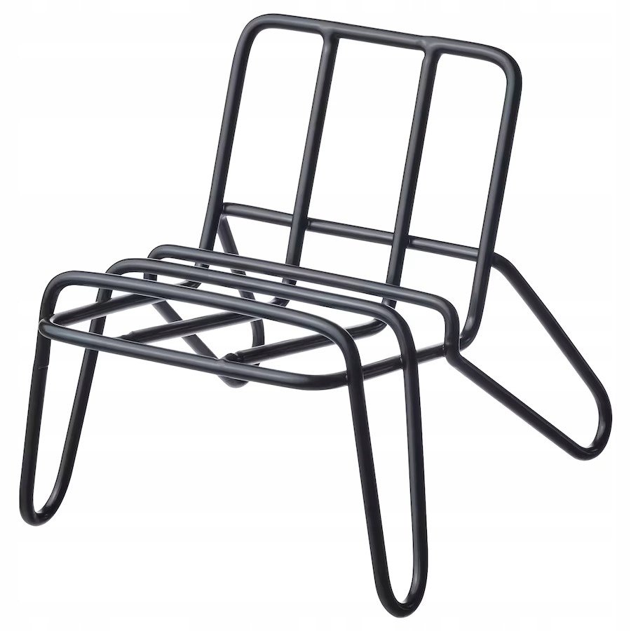 IKEA KRUBBET UCHWYT DO TELEFONU CZARNY 10x10x12cm