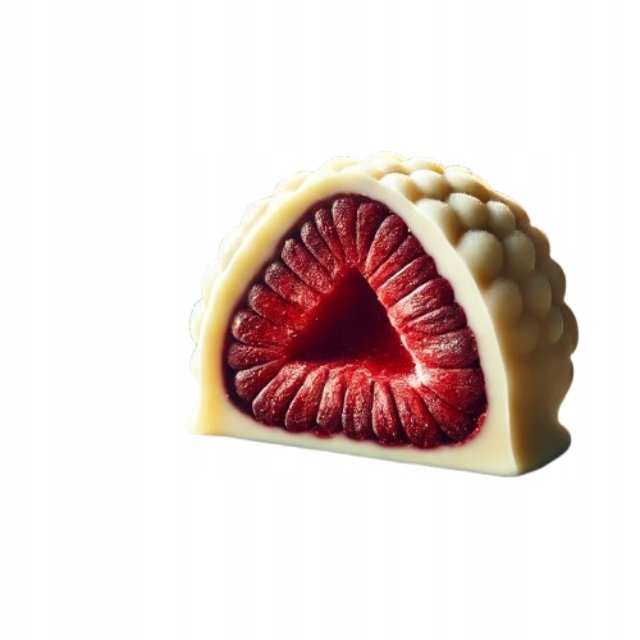 Maliny liofilizowane w białej czekoladzie Callebaut 50g przepyszne