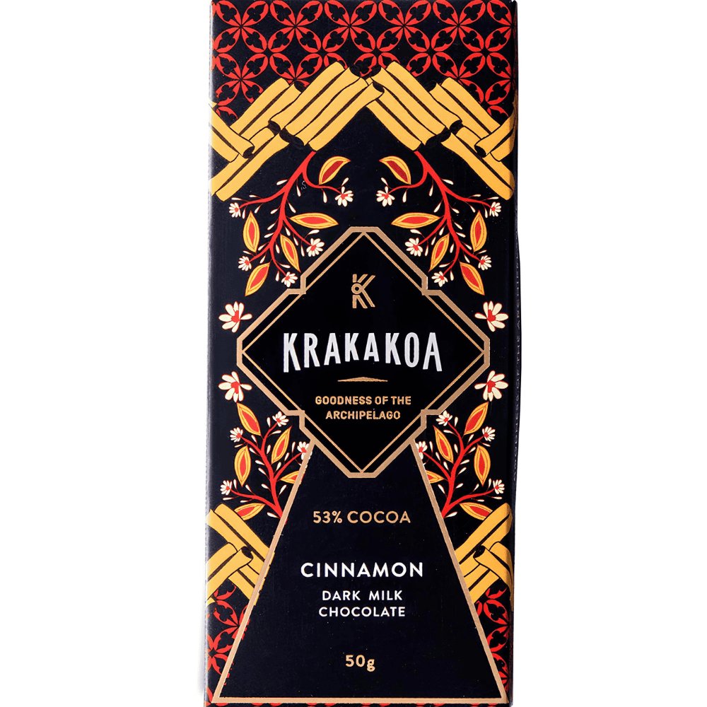 Krakakoa czekolada mleczna z cynamonem 53% 50g