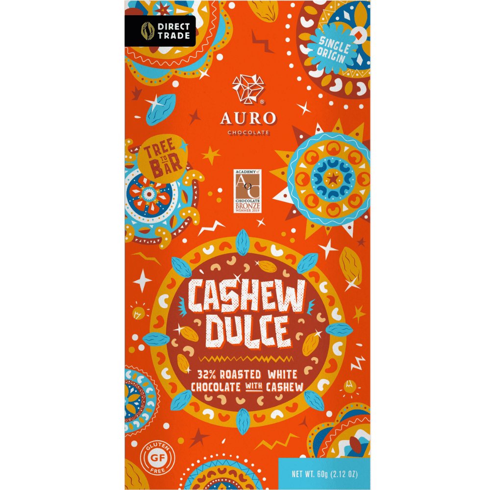 Auro czekolada biała z nerkowcami Cashew Dulce 60g