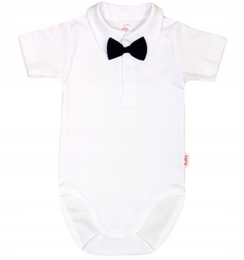 Body KOŁNIERZYK Polo KR BIAŁE MUCHA czarna r 86 KLEKLE