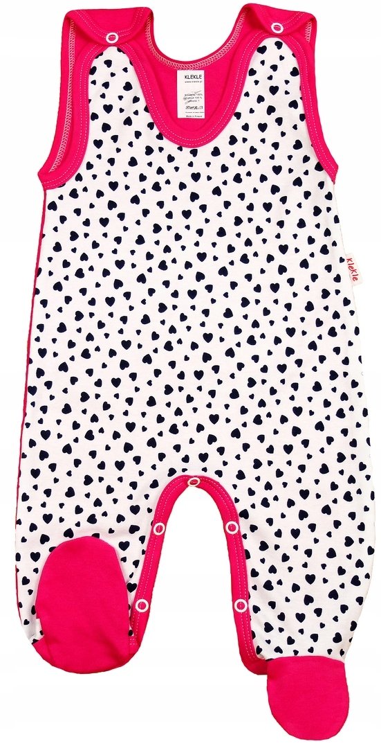 ŚPIOCHY Śpioszki ROZPINANE SERDUSZKA 68 KLEKLE