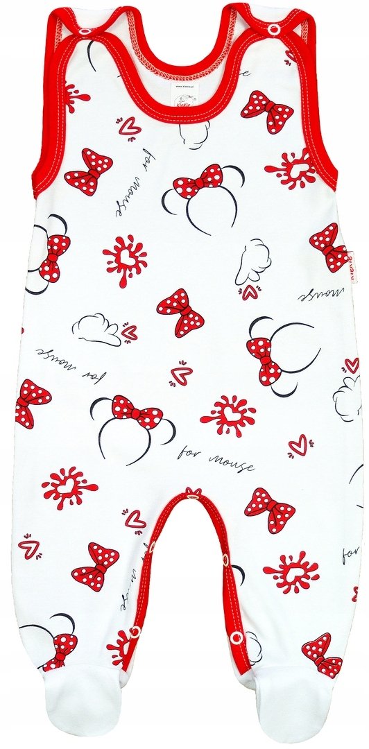 ŚPIOCHY Śpioszki ROZPINANE Myszka Czerwona 62 KLEKLE