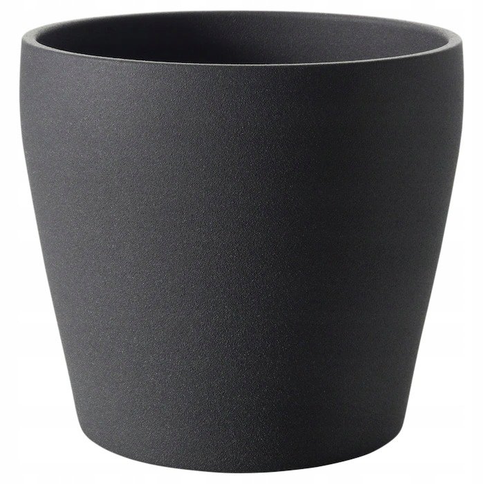 IKEA PERSILLADE OSŁONKA DONICZKI SZARA 19 cm