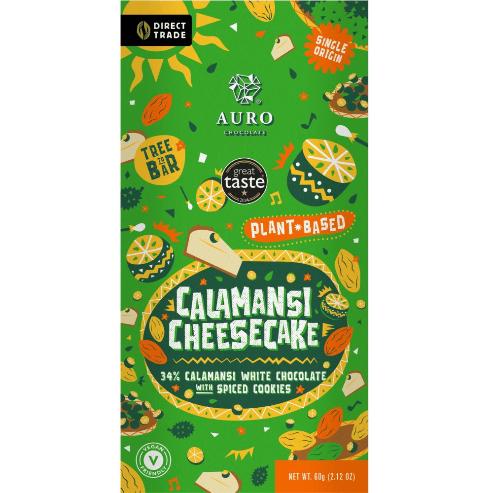 Auro czek. roślinna biała sernik calamansi 34% 60g