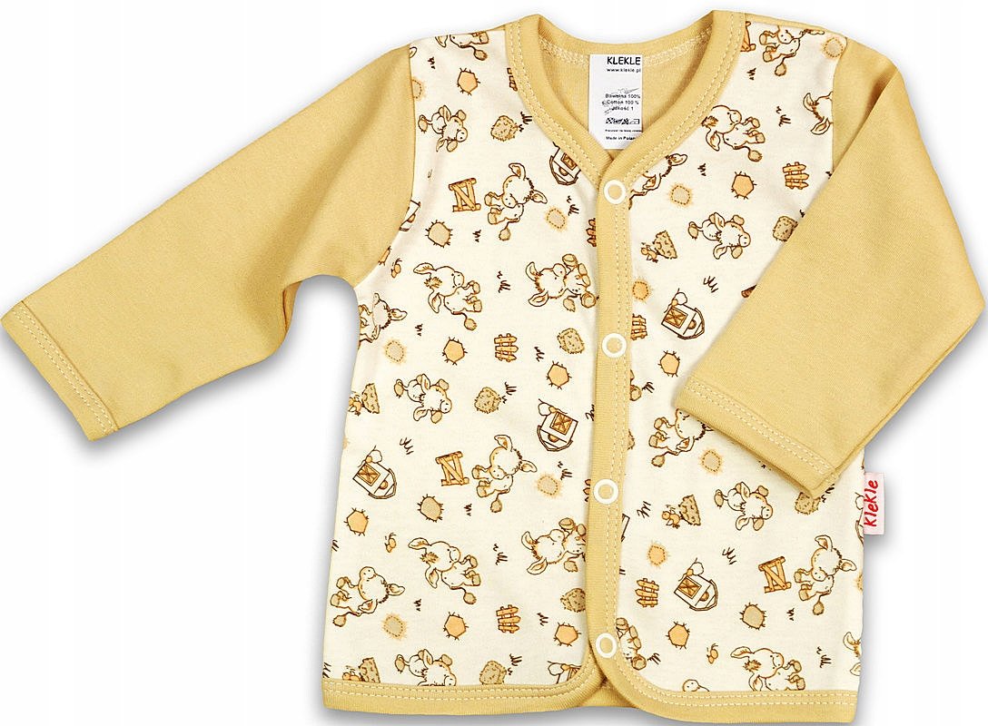 KAFTANIK koszulka ROZPINANY Osiołki 62 KLEKLE