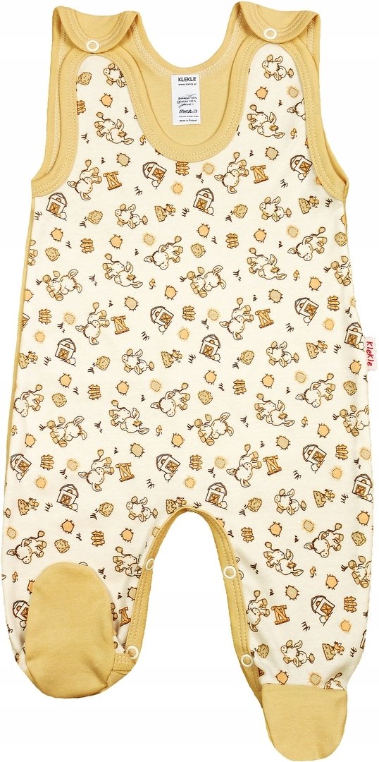 ŚPIOCHY Śpioszki ROZPINANE Osiołki BEŻ 86 KLEKLE