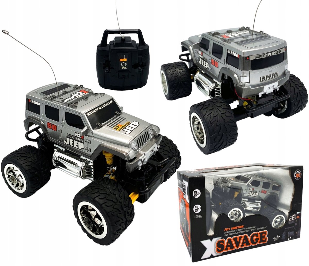 Samochód zdalnie sterowany monster truck auto jeep