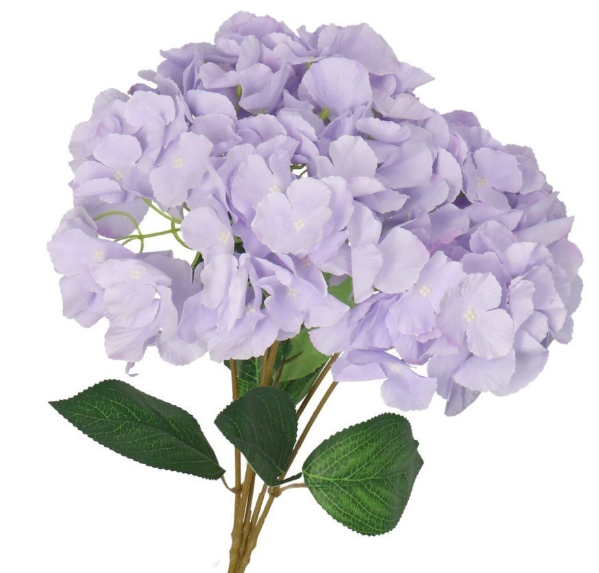 Sztuczne Kwiaty Rośliny Bukiet Hortensja Jak Żywa 44Cm