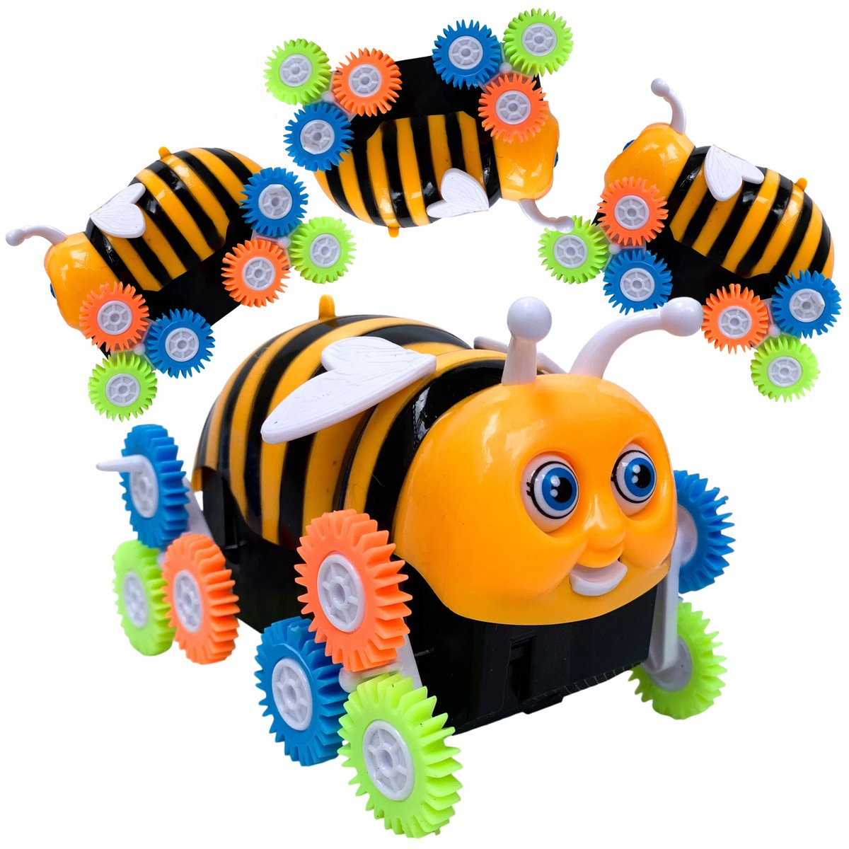 Autko pszczółka na baterie przewrotka kopyrtek pszczoła jeżdżąca na kółkach
